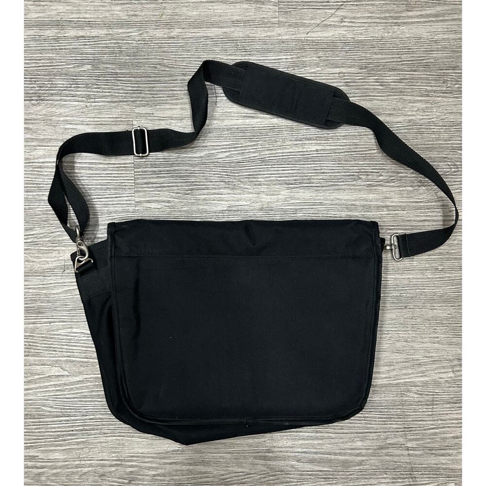Vintage Apple Computer Inc. Soren Black Nylon Messenger Bag Laptop Briefcase - Picture 5 of 6